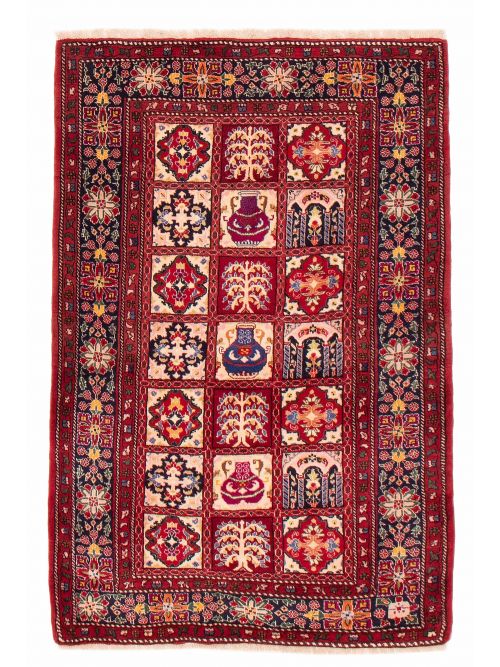 Persian Style 3'8" x 5'5" Hand-knotted Wool Rug 
