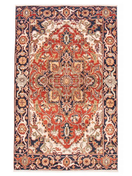Afghan Aryana 4'0" x 6'2" Hand-knotted Wool Rug 
