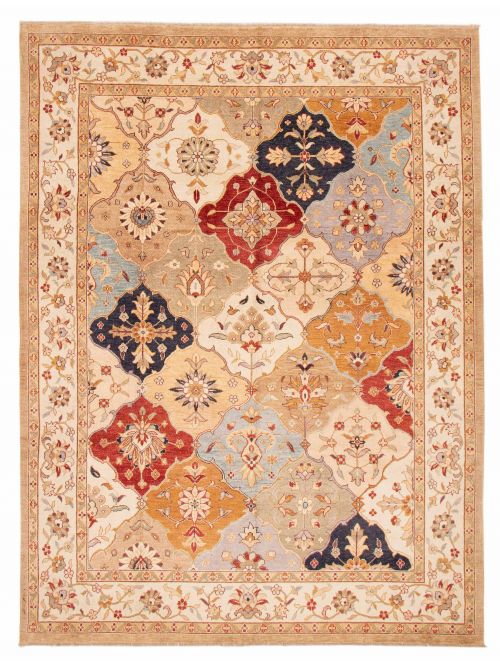 Indian Jamshidpour 8'9" x 11'9" Hand-knotted Wool Rug 