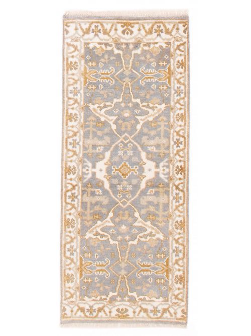Indian Royal Oushak 2'6" x 5'11" Hand-knotted Wool Rug 