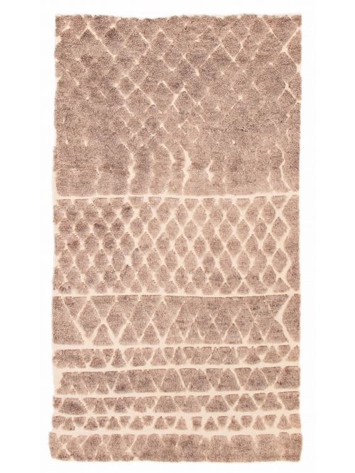 Indian Tangier 4'9" x 7'10" Hand-knotted Wool Rug 