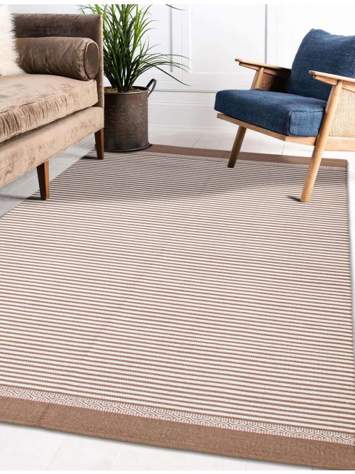 Indian Marrakech 5'0" x 8'0" Flat-Weave Cotton Kilim 