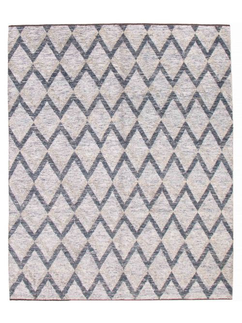 Indian Tangier 8'2" x 9'11" Hand-knotted Silk Rug 
