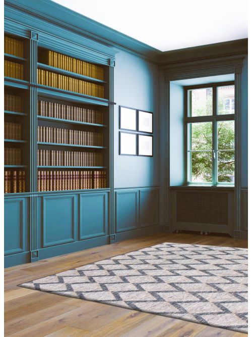 Indian Tangier 8'2" x 9'11" Hand-knotted Silk Rug 
