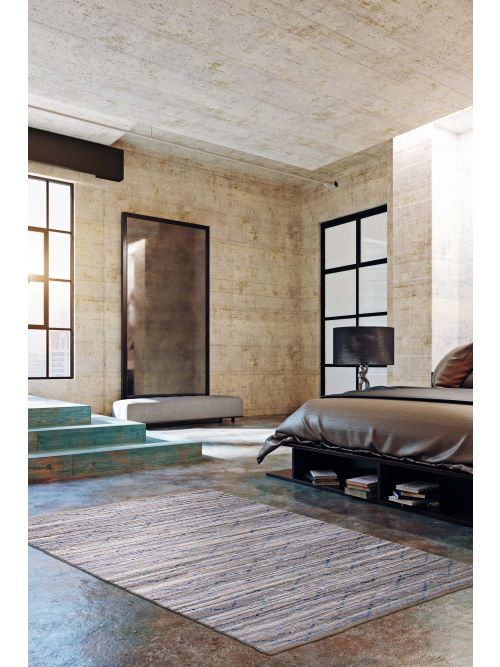 Indian Sienna 5'1" x 7'10" Braided weave Cotton Rug 