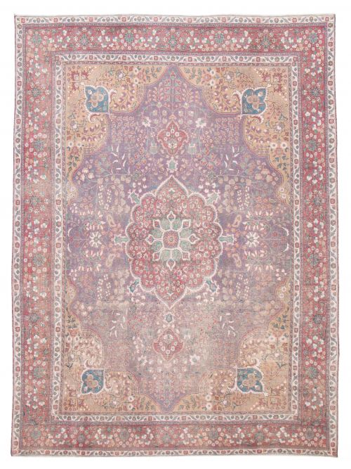 Turkish Antalya Vintage 9'6" x 12'8" Hand-knotted Wool Rug 
