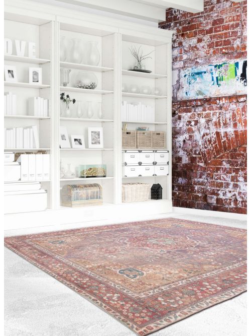 Turkish Antalya Vintage 9'6" x 12'8" Hand-knotted Wool Rug 