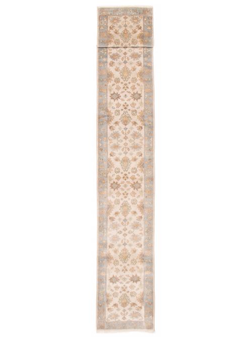 Indian Royal Oushak 2'6" x 19'11" Hand-knotted Wool Rug 