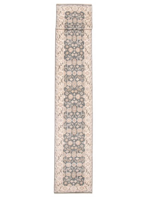 Indian Royal Oushak 2'7" x 19'9" Hand-knotted Wool Rug 