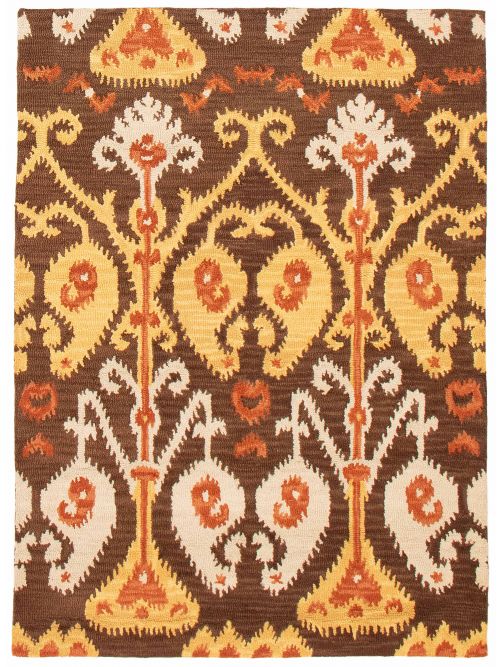 Indian Timeless 5'5" x 7'5" Hand Tufted Wool Rug 