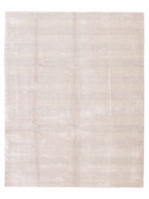 Indian Silk Shadow 9'2" x 12'0" Hand Loomed Viscose & Wool Rug 