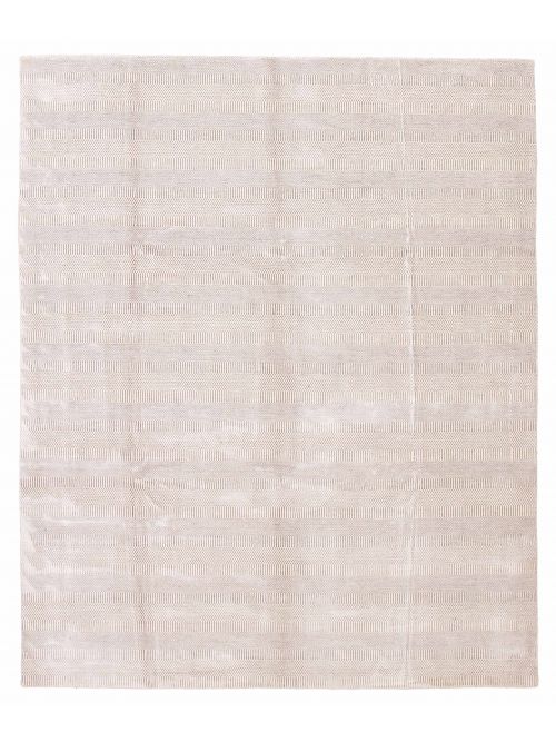 Indian Silk Shadow 9'2" x 12'0" Hand Loomed Viscose & Wool Rug 