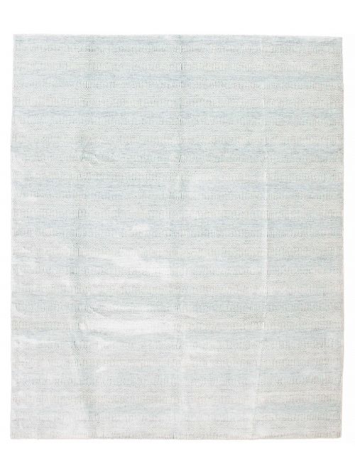 Indian Silk Shadow 9'2" x 11'11" Hand Loomed Viscose & Wool Rug 