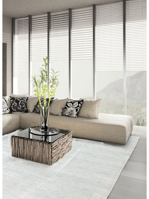 Indian Silk Shadow 9'2" x 11'11" Hand Loomed Viscose & Wool Rug 
