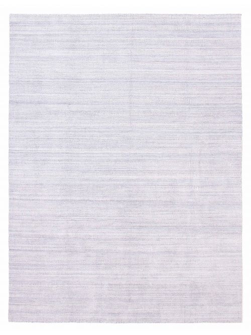 Indian Silk Shadow 9'2" x 12'0" Hand Loomed Wool Rug 