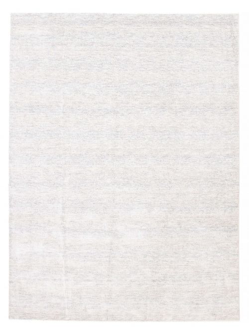 Indian Silk Shadow 9'1" x 12'1" Hand Loomed Viscose & Wool Rug 