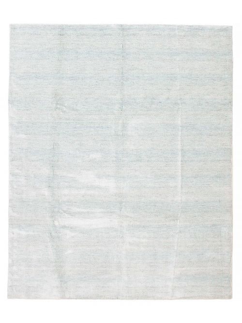 Indian Silk Shadow 9'1" x 11'11" Hand Loomed Viscose & Wool Rug 