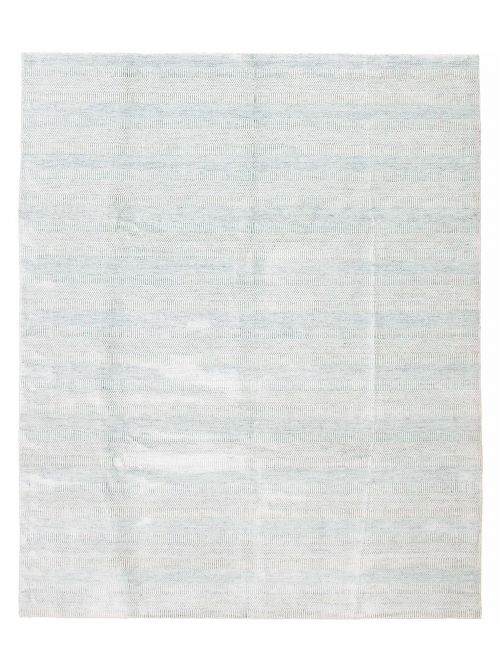 Indian Silk Shadow 9'1" x 12'0" Hand Loomed Viscose & Wool Rug 