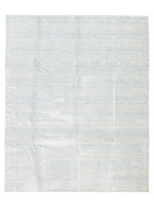 Indian Silk Shadow 9'2" x 12'0" Hand Loomed Viscose & Wool Rug 