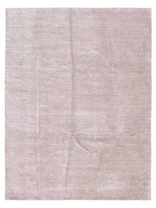 Indian Silk Shadow 9'1" x 12'1" Hand Loomed Viscose & Wool Rug 