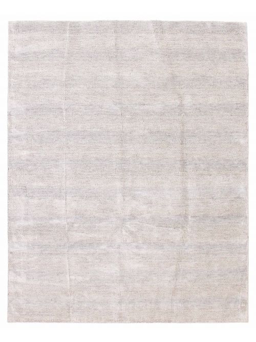 Indian Silk Shadow 9'1" x 12'0" Hand Loomed Viscose & Wool Rug 
