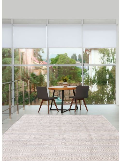 Indian Silk Shadow 9'1" x 12'0" Hand Loomed Viscose & Wool Rug 