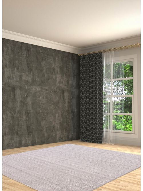 Indian Silk Shadow 9'1" x 12'0" Hand Loomed Wool Rug 