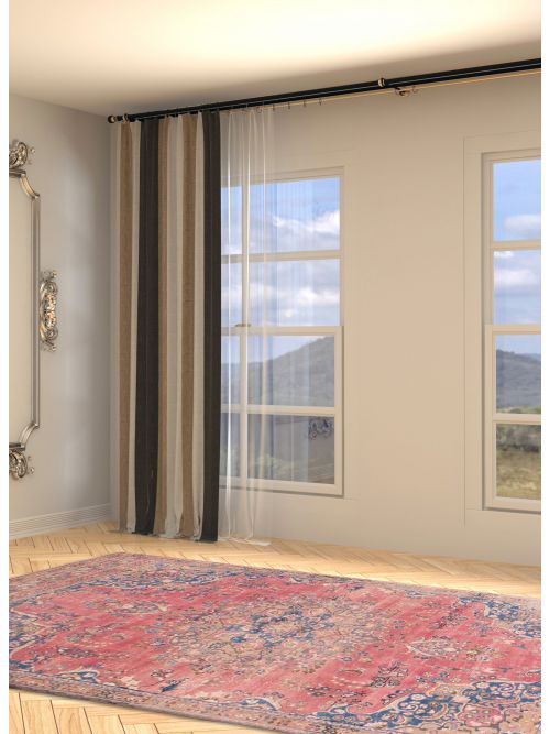 Persian Style 6'3" x 11'0" Hand-knotted Wool Rug 