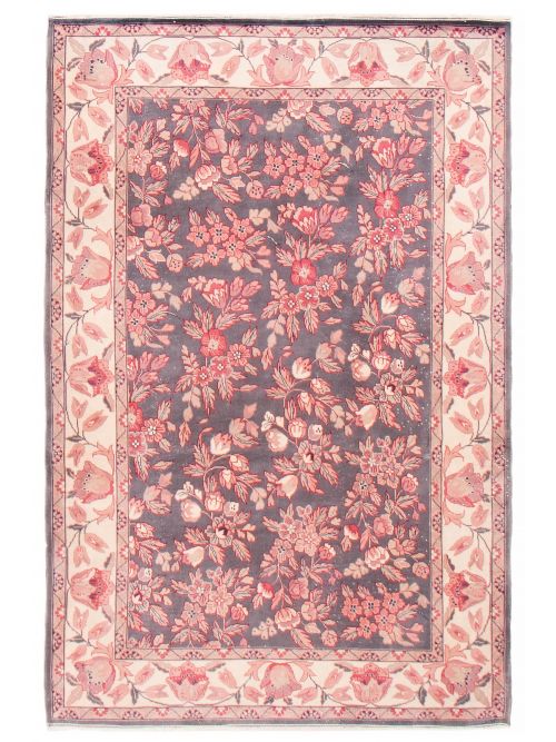Turkish Antalya Vintage 4'0" x 6'0" Hand-knotted Wool Rug 
