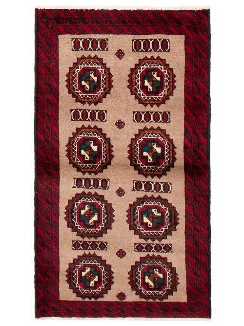 Afghan Royal Baluch 3'3" x 5'7" Hand-knotted Wool Rug 