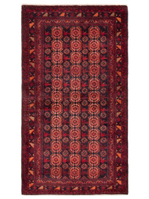 Afghan Royal Baluch 3'8" x 6'6" Hand-knotted Wool Rug 