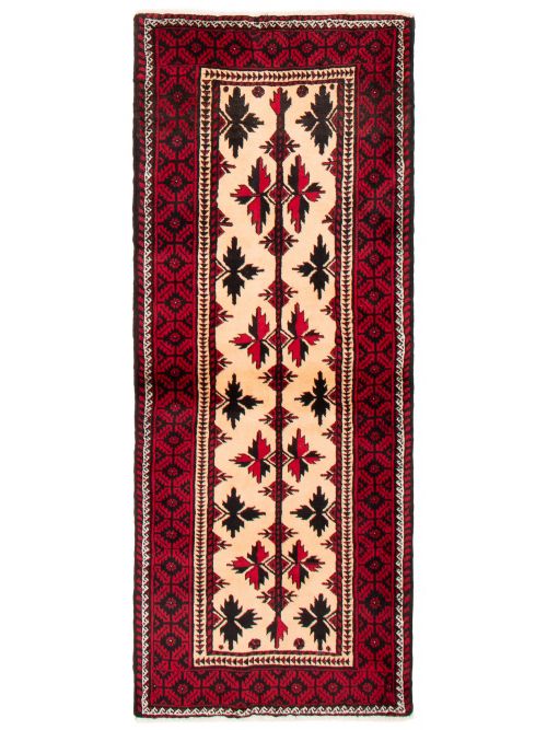 Afghan Royal Baluch 2'10" x 7'3" Hand-knotted Wool Rug 