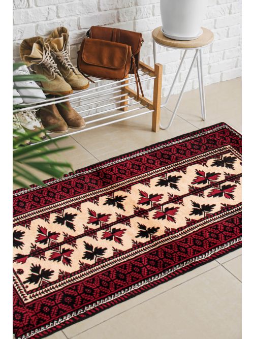 Afghan Royal Baluch 2'10" x 7'3" Hand-knotted Wool Rug 