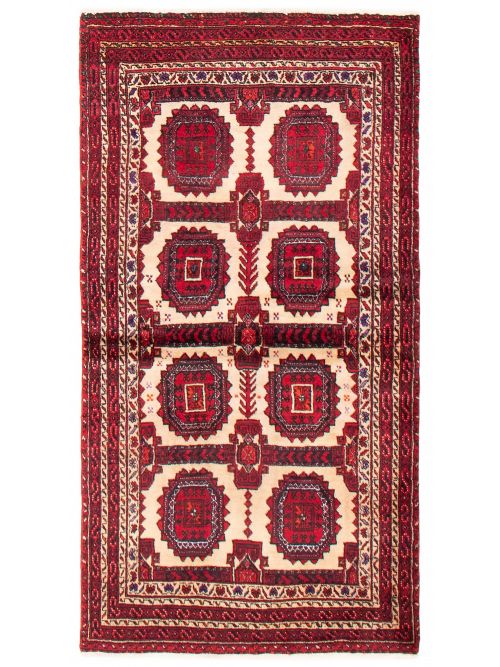 Afghan Royal Baluch 2'11" x 5'9" Hand-knotted Wool Rug 