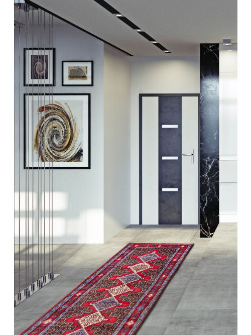 Persian Style 2'9" x 9'10" Hand-knotted Wool Rug 