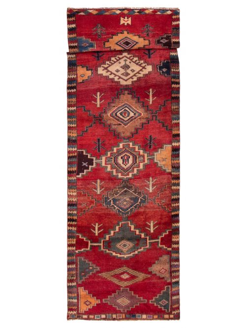 Persian Style 4'4" x 14'0" Hand-knotted Wool Rug 