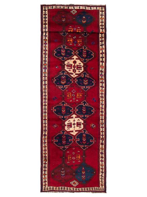 Persian Style 4'2" x 14'6" Hand-knotted Wool Rug 