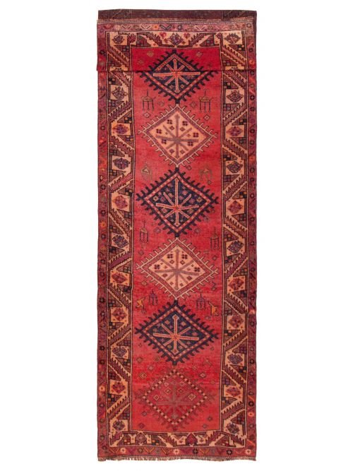 Persian Style 3'11" x 14'1" Hand-knotted Wool Rug 