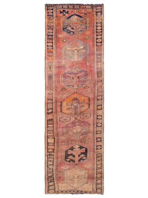 Persian Style 3'11" x 12'5" Hand-knotted Wool Rug 