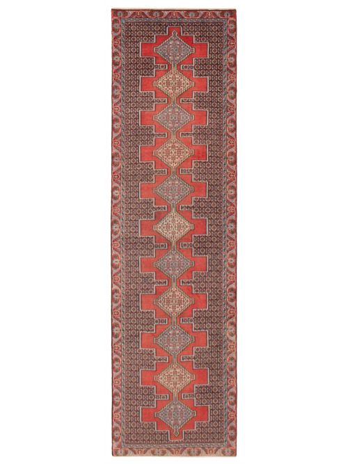 Persian Style 2'9" x 9'9" Hand-knotted Wool Rug 