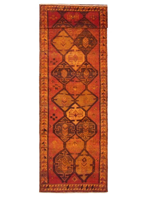 Persian Style 4'2" x 13'11" Hand-knotted Wool Rug 