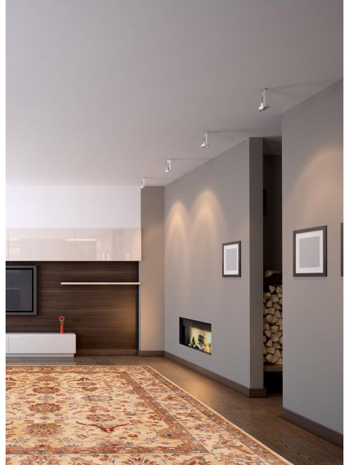 Afghan Aryana 8'2" x 9'10" Hand-knotted Silk & Wool Rug 
