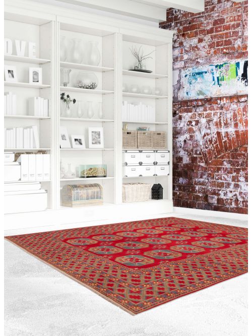 Afghan Finest Kargahi 8'4" x 11'10" Hand-knotted Wool Rug 