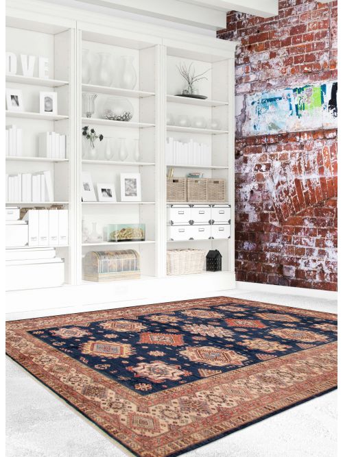Afghan Aryana 8'10" x 11'10" Hand-knotted Wool Rug 