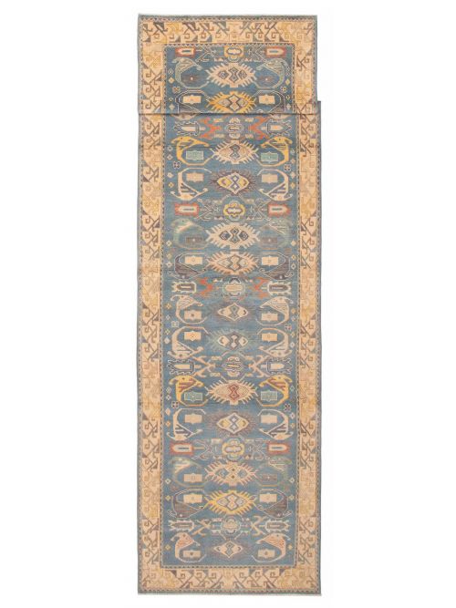 Afghan Finest Ghazni 3'10" x 19'0" Hand-knotted Wool Rug 