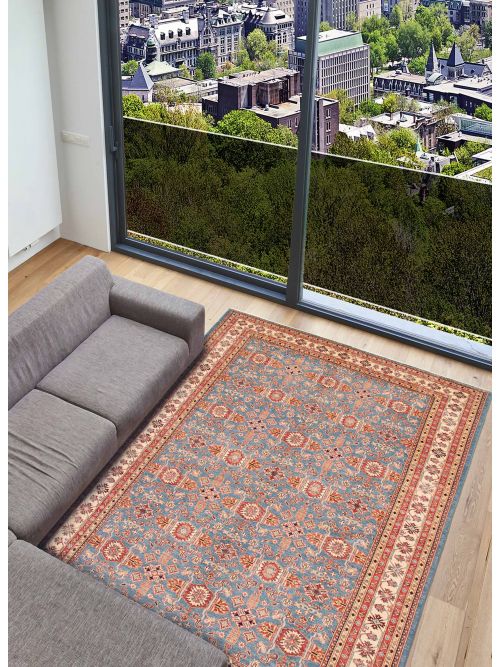 Afghan Aryana 10'1" x 13'10" Hand-knotted Wool Rug 