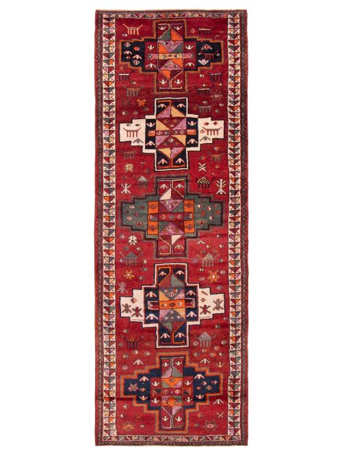 Persian Style 4'10" x 14'1" Hand-knotted Wool Rug 