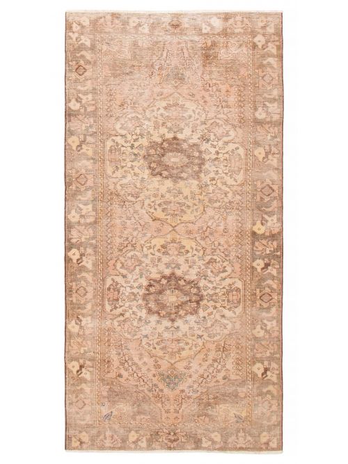 Persian Style 4'11" x 10'0" Hand-knotted Wool Rug 