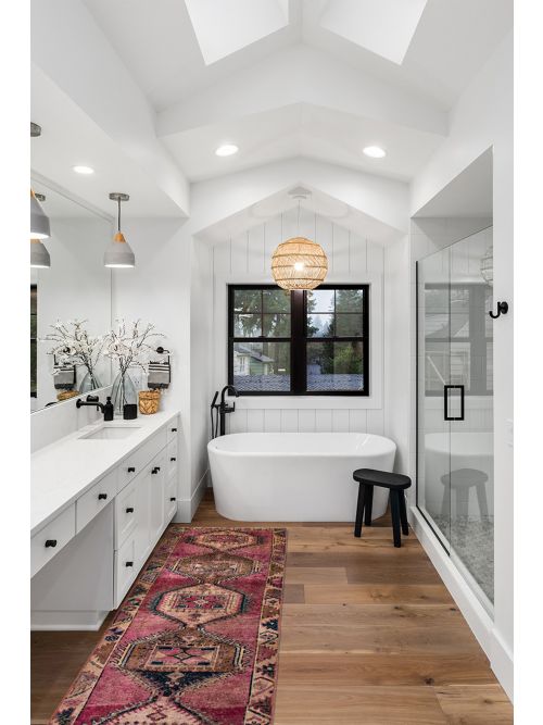 Persian Style 3'8" x 11'1" Hand-knotted Wool Rug 