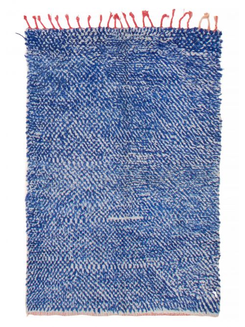 Moroccan Beni Ourain 3'8" x 5'7" Hand-knotted Wool Rug 